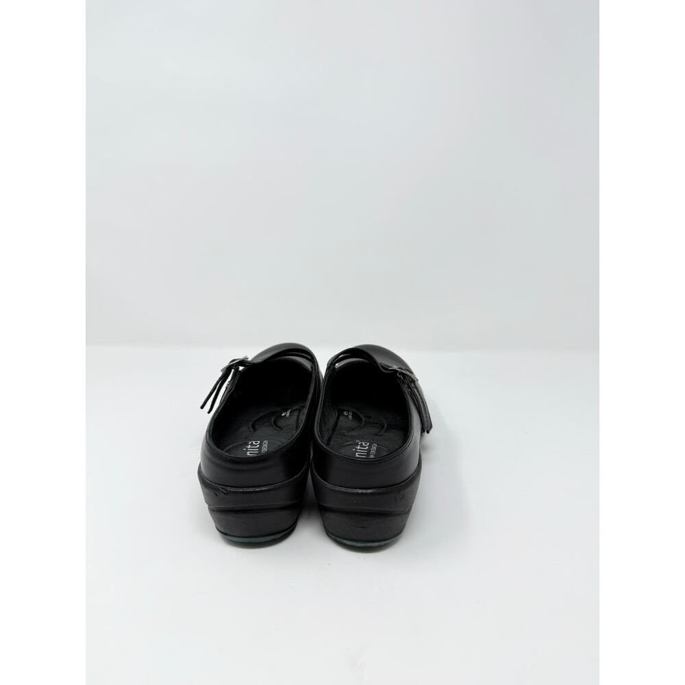 Sanita Clogs Danish Design Black Nursing Liquicell Slip Ons Size EU 37 US 7 - Picture 3 of 8